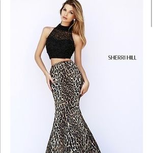 Sherri Hill Cheetah Short Dress